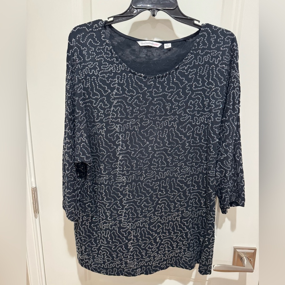 Black Sequined Top